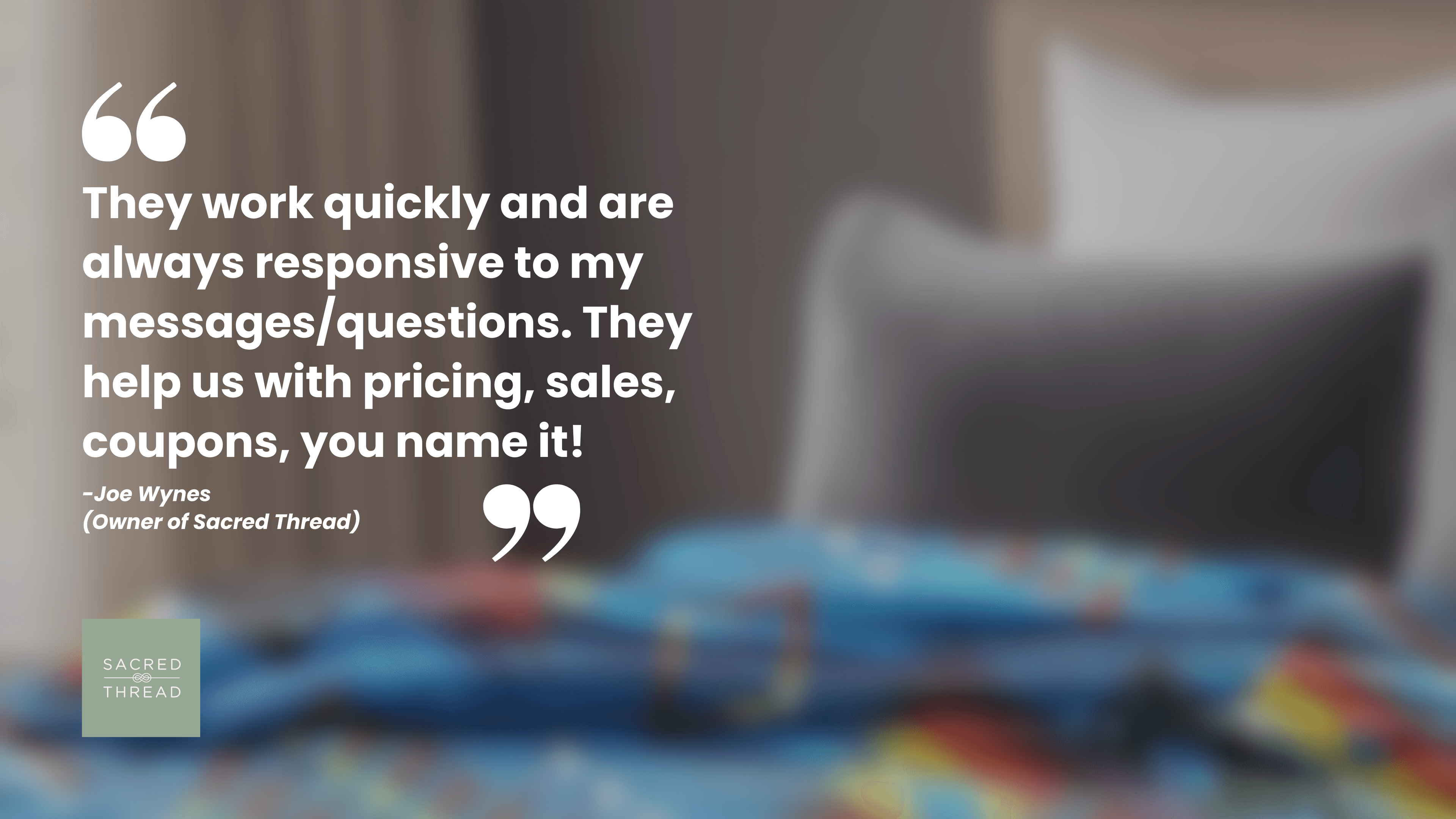 Joe Wynes, Sacred Thread